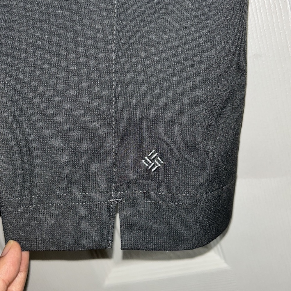 Columbia Gray Omni-Shade Sun Protection Packable Hiking Outdoor Capri. Size 10 - Picture 7 of 10